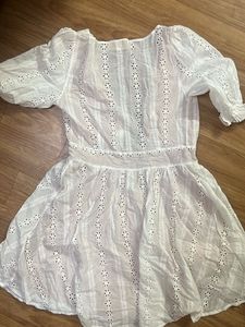 White Embroided Dress