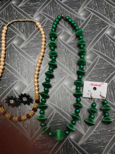 Jewelry Set: Necklaces & Earrings Pack Of Two