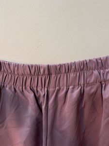 Mauve Wide Leg Tie Pants