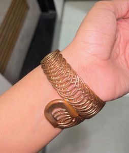 Unique Coil Cuff Bracelet
