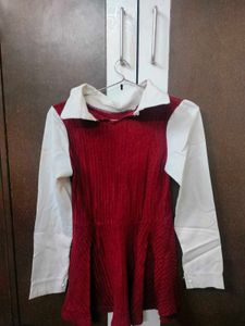 Maroon Mini Dress