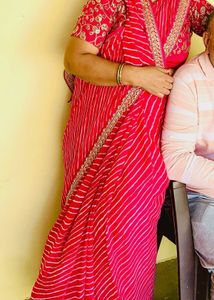 Elegant Dark Pink Saree