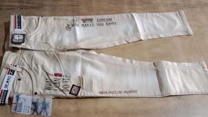 Stylish Kids Beige Jeans