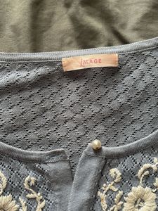 Vintage Floral Embroidered Cardigan