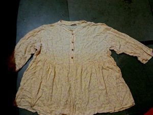 Yellow Short Loose Fitting Top
