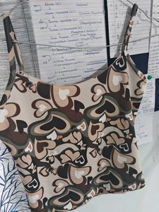 Heart Print Cami Top