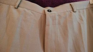 Beige Straight denim Pants