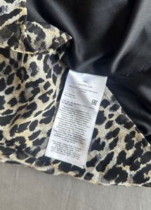 Chittah print Black Top (attached Inner)