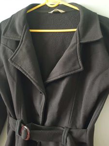 Vintage Black Belted Coat