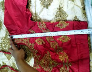 Elegant Gold Embroidered Lehenga Set