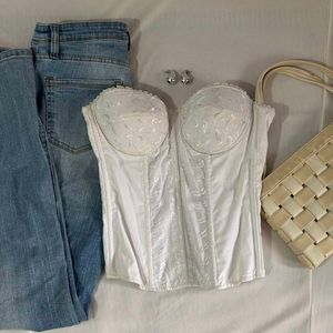 White Corset Top