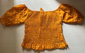Yellow Polka Top 💛