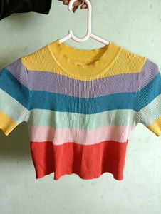 Rainbow Crop Top