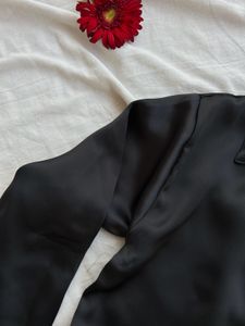 Black Satin Shirt