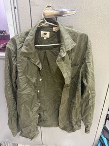 Olive Green Button Down Shirt