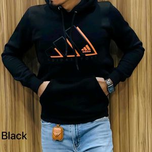 Adidas Black Graphic Hoodie