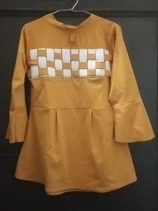 Mustard Checkered Top (New)