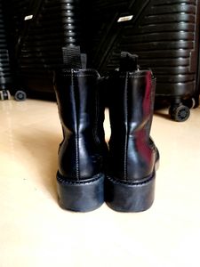 Black Platform Chelsea Boots