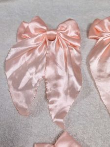 Pink Bow Hair Clip Set