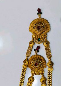 Gold Necklace and Earring Set
