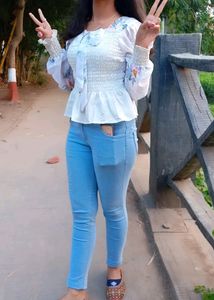 New White Korian Top