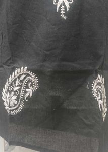 Elegant Black Embroidered Kurti