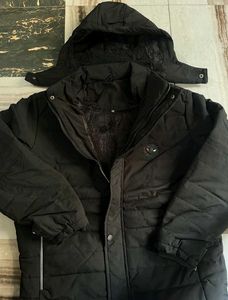BRAND NEW MEN&#39;S BLACK JACKET WITH HOODIE