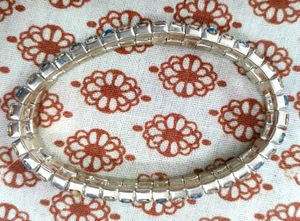 Blue And White Bracelet