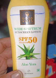 Sunscrean  Lotion With SPF 50 UVA & UVB
