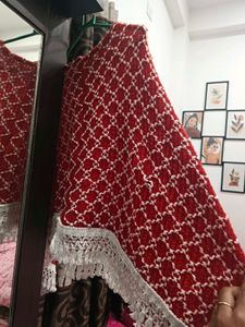 Red And White Cape Top