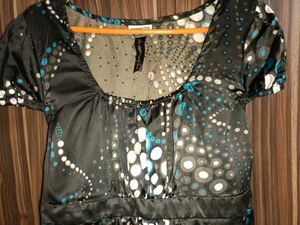 Party Wear Sequence Satin Top