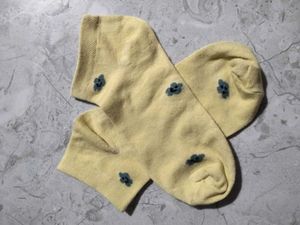 Pure Cotton Yellow Socks 🧦