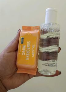 Zudio Micellar Water, Sunscreen Wipes