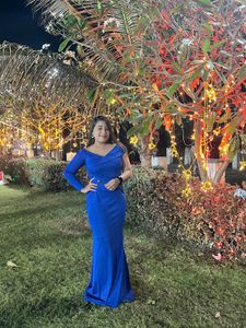 pinterest Elegant Blue Evening Gown