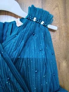Teal Sparkle Party Dress