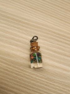 Miniature Floral Bottle Charm