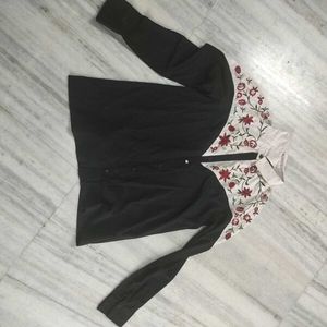 Floral Embroidered Shirt