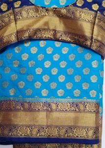 Banarsi Chanderi Silk Saree with Blouse