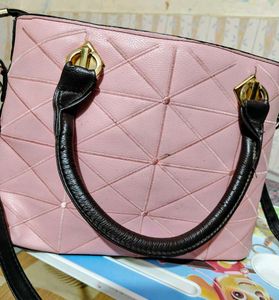 Pink Geometric Handbag