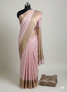 Yellow Bhandni Gold Print Saree(Unused)