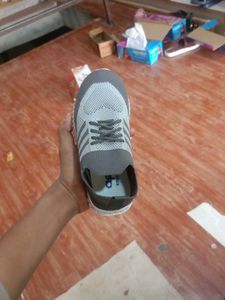 Stylish Grey &amp; White Sneakers