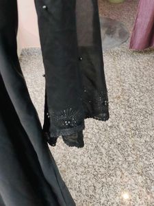 Elegant Black Embellished Abaya