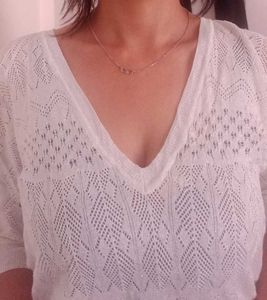 Lightweight Knit V-Neck Top