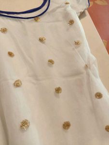 White Embroidered Kurti