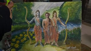 Ram Siya Laxman Painting