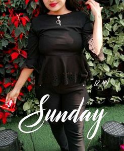 Peplum Top with Detail