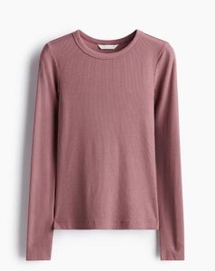 Pink Ribbed Top