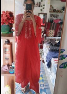 Beautiful Red Kurti Set... ❤️