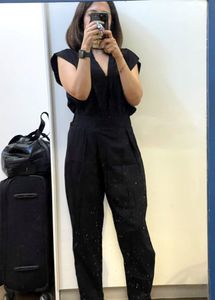 Black Jumpsuit, V Casual, From Auroville