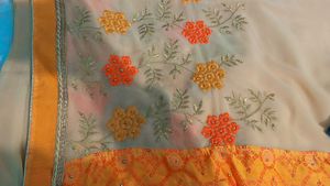 Elegant Embroidered Saree